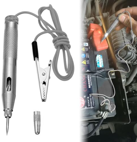 Tester di tensione di circuito, tester di circuiti elettrici e auto, rilevatore di corrente 6 V 12 V 24 V per auto