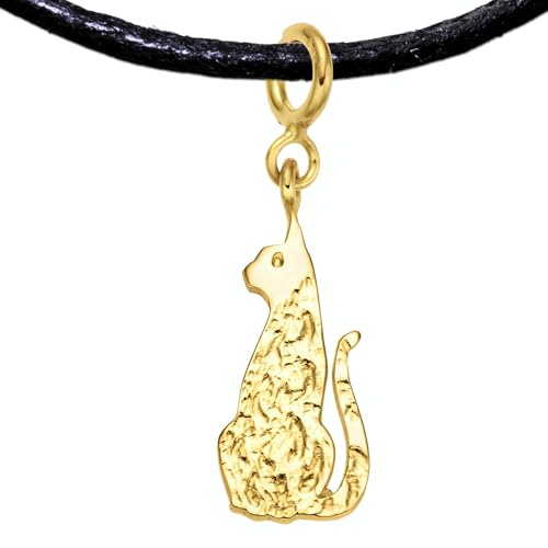 Handgefertigter Symbol Anhänger 925 Sterling Silber - Vergoldet/Platiniert | Ankh, Triskele, Peace, Herz, Doppelherz, Pentagramm, Polyamory, Keltischer Liebesknoten, Katze, Schleife, Lambda, Einhorn