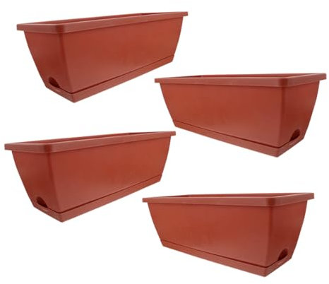 Happyyami 4juegos Bandeja para Flores y Verduras o Jardín y Resistente para Interior y Exterior