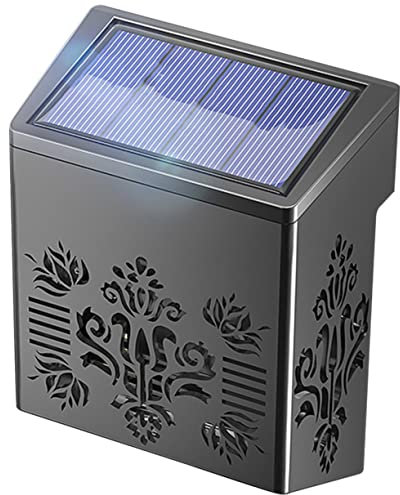 OSALADI Solar Außen Wandleuchte Solarbetrieben Led Terrassenleuchte Für Garten Weg Zaun Solar Powered Licht Ohne Verkabelung