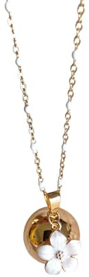 Générique Collier Bola de Grossesse avec Pendentif Fleur de Sakura, Cadeau Femme Enceinte