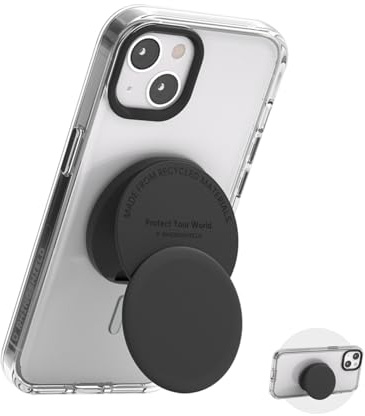 RhinoShield Grip O MagSafe-kompatibel | Handygriff mit ausklappbarem Ständer für MagSafe-Hüllen, unterstützt Hoch- und Querformat, Handyhalter.