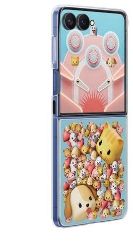 Samsung Flipsuit Case EF-ZF766 für das Galaxy Z Flip7, Smartphone-Cover, Handy-Hülle, Schutz Case, Einlegekarten, Transparent