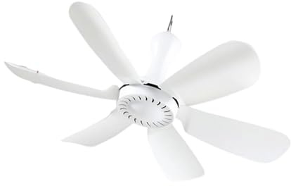 6 ventiladores de techo con alimentación USB de 5 V, cable extendido de 1,7 m, solución de refrigeración silenciosa para interiores y exteriores, ventilador de clip alimentado por USB