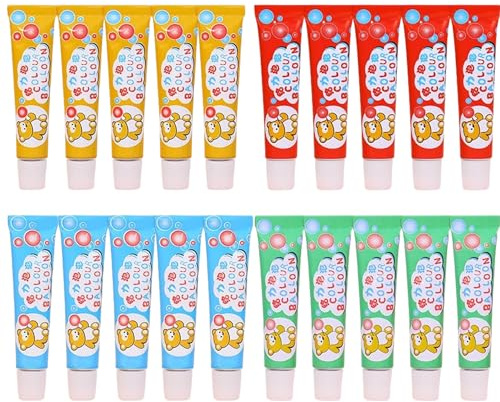 20 Stück Plastikblasen, ungiftige Seifenblasenballons, einfaches und lustiges Seifenblasenspielzeug für Schule, Party, drinnen, draußen, Geschenke für Kinder, Seifenblasen in zufälliger Farbe, Se