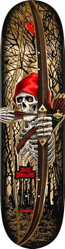 Powell Peralta Zach Doelling Archer Flight Skateboard Deck, Gold Foil, 8.30 x 31.61