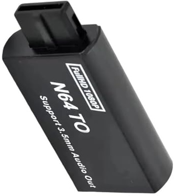 Obotsnoi Für N64 Zum HDTV Konverteradapter Unterstützen Sie Video 3 5mm Ausgangsverknüpfungskabel.