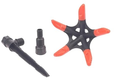 Automatischer Sprinkler mit fünffacher 360-Grad-Drehdüse, geeignet for Bewässern von Blumen und Rasen im Garten