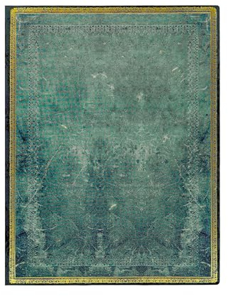 Pacific Blue (Old Leather Collection) Ultra Unlined Softcover Flexi Journal (Elastic Band Closure): Softcover mit Elastikbandverschluss