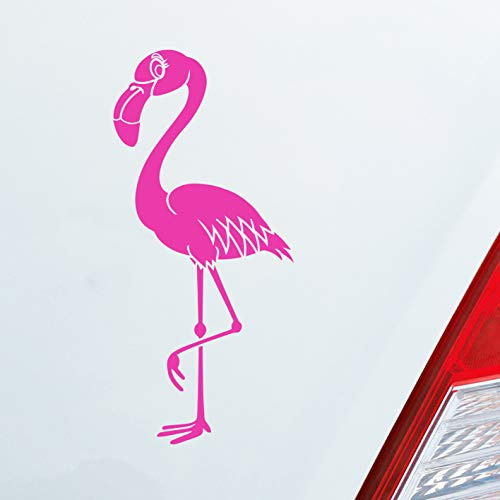 Hellweg Druckerei Flamingo Vogel Tier Bird KFZ Car Auto Aufkleber Sticker Heckscheibenaufkleber