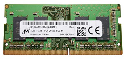 Micron MTA4ATF51264HZ-2G6E1 4 Go DDR4 Unbuffered, Non-ECC RAM Module – Multicolore