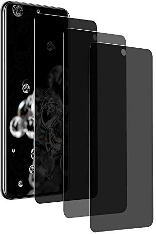 [3 Stück] Privacy Schutzfolie Galaxy S20 Ultra, 9H Härtegrad Anti-Kratzer Full Screen Protector Anti-Spion Anti Spy Tempered Glass Blickschutzfolie