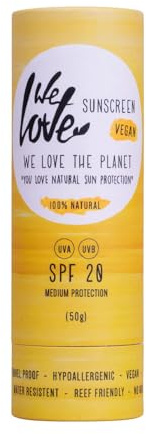 We Love the Planet - We Love the Planet SPF 20 High Protection Crème Solaire Coller - 50g