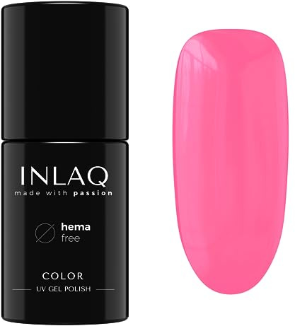 INLAQ® HEMA Free UV Nail Polish Sweet Lollipop 6 ml - Gel Nagellack frei von HEMA - Gellack UV Lack in verschiedenen UV LED Gel Farben