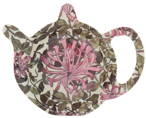 Lesser & Pavey Melamine Tea Bag Holder | British Designed Tea Bag Tidy | Lovely Tea Bag For All Home & Office For Women & Men - William Morris