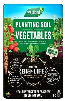 30L All Purpose Vegetable Planting Soil, Enriched Gardening Soil for Indoor and Outdoor Plants