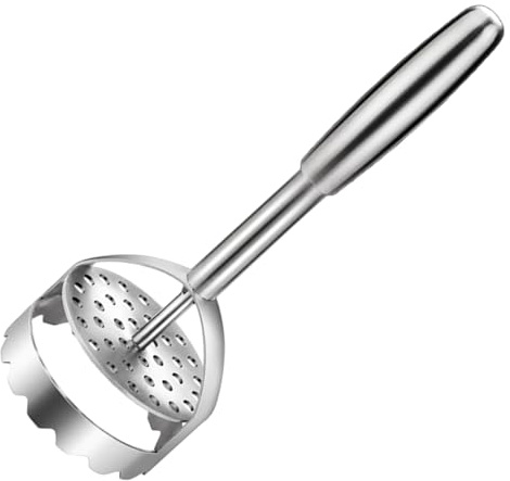 Kartoffelstampfer, Edelstahl-Hochleistungsstampfer Für Die Küche, Praktischer Kartoffelstampfer, Schmutzabweisender Lebensmittelstampfer, Handpressstampfer, Spülmaschinenfester Zerstampfer Für Gekocht