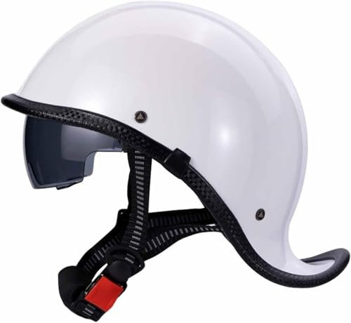 GKCEGHKS Casco Faccia Aperta retrò ECE Omologato Cromwell Caschi Casco A Scodella Scooter Motorino Portatile Mezzi Caschi Jet Mezzo Casco Scooter Crociera Bicicletta retrò Casco Scodella