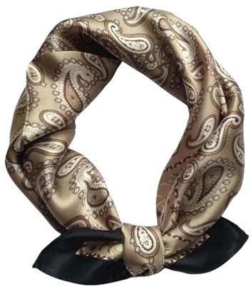 YYDPYZBD Schal Seidenschal Für Männer Frühling Und Herbst Retro Mulberry Seidenschal Für Frauen-reiskaffee-53 * 53