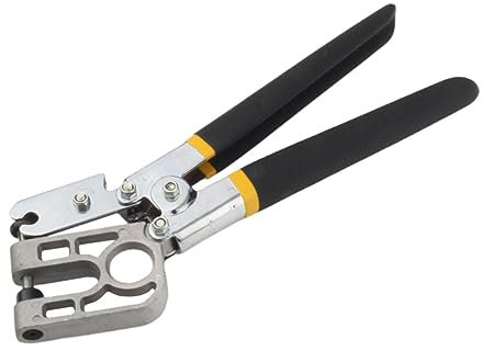 FIXOSHEE 1pezzi Pinza Crimpatrice in Acciaio Crimpatrice Per Fissaggio Chiglia Pinza Bocca Professionale Per Montanti Metallici e in Lamiera