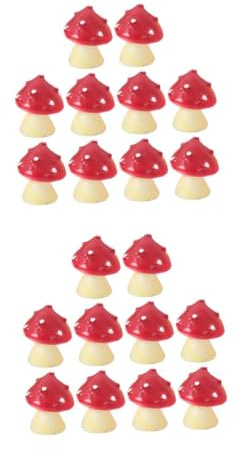 TOYANDONA 2 Sätze Teiliges Mini Pilz Für Aquarien Niedliche Mushroom Figuren Für Fischbecken Gartendekoration Und Landschaften Für Aquarien Und Heimdekoration 10 Stück * 2