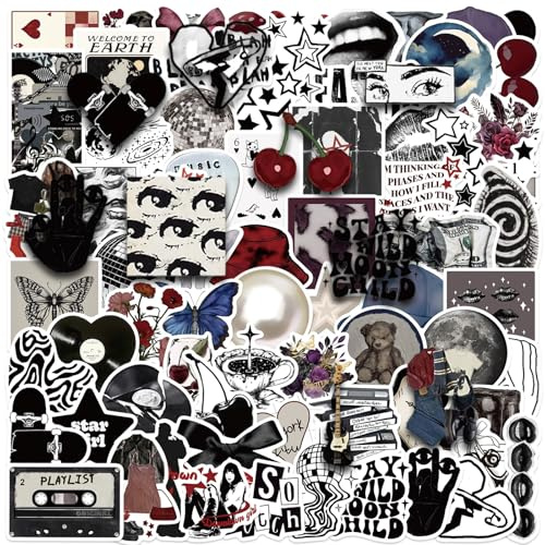100 PCS Personalized Downtown Girl Stickers, Sticker Pack, Y2K Aesthetic Stickers, Waterproof Vinyl Decals for Water Bottles, Laptops, Skateboard, Cool Sticker for Adults and Teens