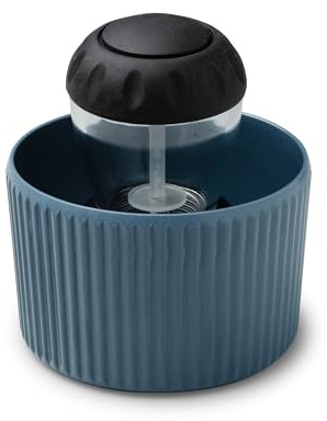 Zeal Soap Dispensing Dish Brush – Palm Washing Up Kitchen Brush with Melamine Pot Holder & Sink Organiser (Provence Blue)