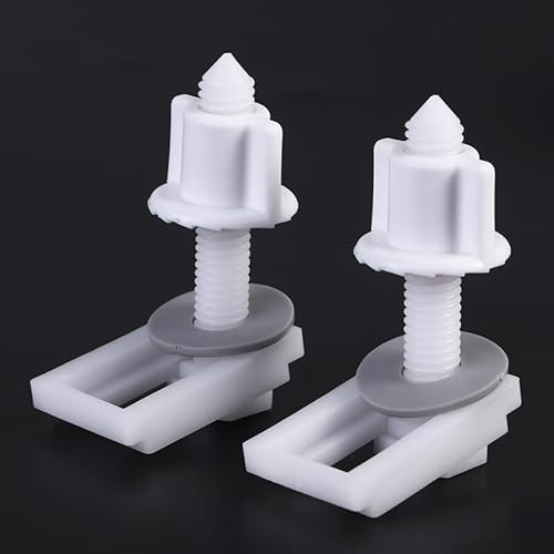 Toddmomy Juego De 2 Tornillos De Plástico Para Asiento De Inodoro Con Tuercas Y Arandelas Accesorios De Fijación Universal Para Tapa Wc Fácil Instalación