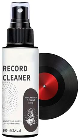 Lpoppcx Kit per la Pulizia dei Dischi in Vinile,Spray Liquido Per Lavaggio 100ml Con - Spray Fluido Per La Pulizia Dei Dischi - Per Collezionisti Appassionati Casa Studio Negozio Archivio Manutenzione