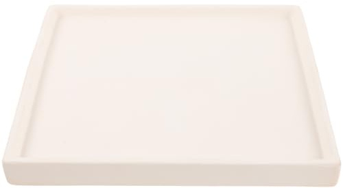Abaodam Sottovaso Quadrato in Ceramica Spesso per Piante e Fioriere Vassoio Raccogli Gocce per Bonsai Resistente e Durevole Adatto Uso Interno ed Esterno Piattino per Vaso Antiperdite