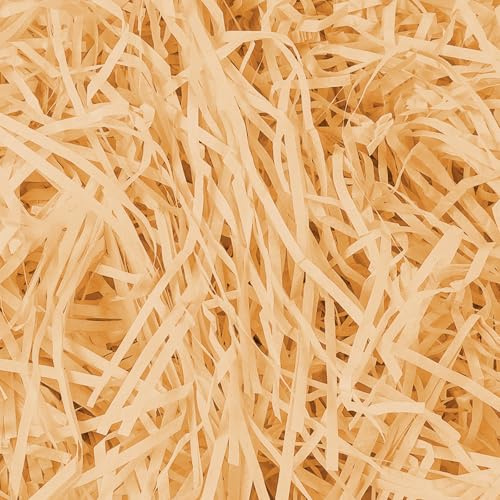 AOOSU Papier Déchiqueté Raffia Remplissage Cadeaux, 180g, Kaki | Papier de Soie Déchiqueté, Panier Cadeau de Remplissage Remplir des Fournitures de Fête et Emballage Cadeau