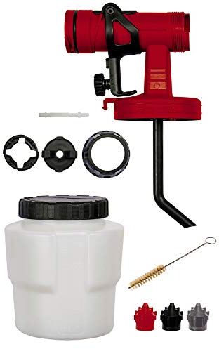 Original Einhell Farbsprühaufsatz (Farbsprühsystem-Zubehör, Sprühaufsatz mit 800 ml Farbbehälter, inkl. 3x Düsen, Reinigungsbürste, Sprühpistolenkopf)