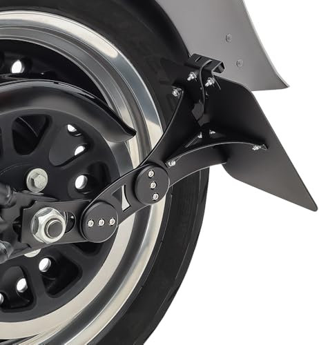 Seitlicher Kennzeichenhalter kompatibel mit Harley Davidson Heritage Softail Classic 08-17 schwarz