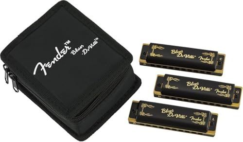 Fender© Blues DeVille Harmonica, 3-Pack