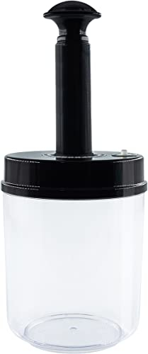 Heidenfeld Vakuumbehälter für Vakuumierer HF-VK100-0,7-2,2 Liter - Vakuumpumpe - Pumpe - Vakuum Behälter - Vakuumdosen (1.0 L Behälter)