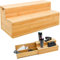 DuneDesign Organizzatore di Bambù con Cassetto - 36x17x16 Cassettiera in Legno - Scatola di Stoccaggio