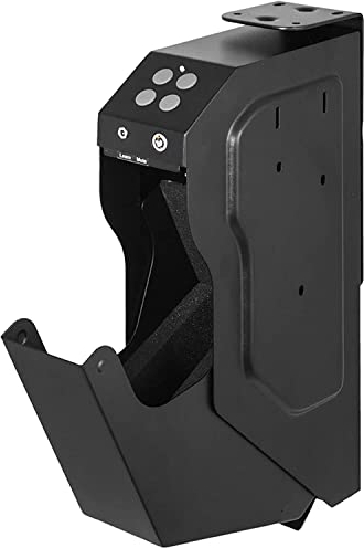 GEJLELDS Handgun Cabinet,Wall Gun Gun Cabinet,Electronic Password And Spare Key Lock Pistol Safe,Steel Security Gun Safe For Desk Cabinet