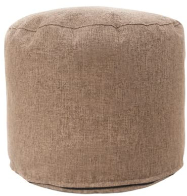 daazoo Elephant Living - Der Footstool Pouf - Premium Indoor Hocker rund - hergestellt aus hochwertigem, verwobenem Stoff - ideal in Kombination mit dem Elephant Lounger Sitzsack (Sand)