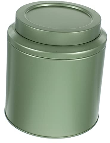Zerodeko Boîte à Thé en Fer Blanc Hermétique, Petit Contenant Vert Clair | Boite Thé Vrac, Conservation des Grains et Haricots, Couvercle Étanche, Antirouille et Solide
