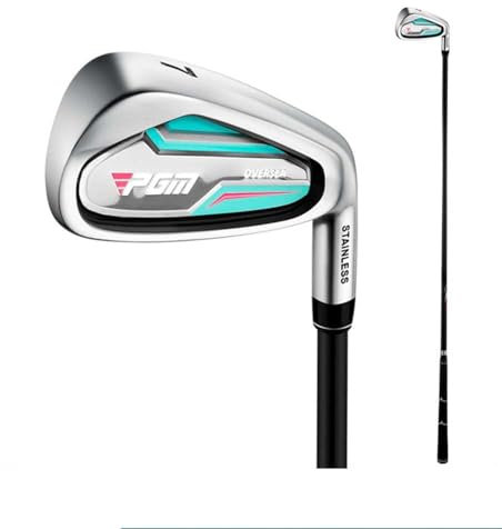 Ferro da golf con manico in carbonio/acciaio per destrimani, ferro da golf n. 5/6/7/8/9/P/S, ferro da golf per uomo e donna (con asta in carbonio,#6(donne))