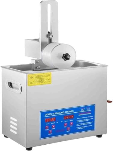 Limpiador Ultrasónico Portátil, Limpiador Ultrasónico De Discos De Vinilo De 180 W Y 6 L, Con Temporizador Y Calentador Digital, Temperatura Ajustable/acero Inoxidable 304, Para Retenedores De Relojes