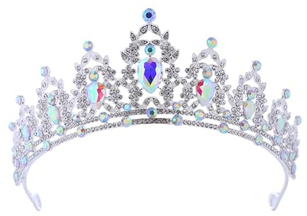 Braut Hochzeit Diadem - Prinzessin Diadem mit Strass Hochzeit Krone mit Strass und Diademe für Frauen Haarschmuck für Kostümparty Brautschmuck