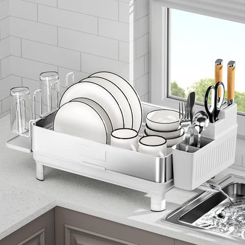 Dish Drying Rack, 304 Stainless Steel Dish Racks for Kitchen Counter