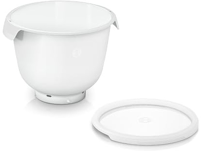 Bosch Kunststoff-Rührschüssel MUZS6KR, mit Deckel und Griffen, 5,5 L, BPA-frei, flexibel, Zubehör Küchenmaschinen Serie 6