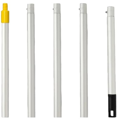 Metal Extension Poles Multifunction Extendable Aluminum Poles 5pcs for Paint Rollers Window Washing & Gutters Maintenance Roller Extension Handle