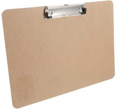 Presse-papiers A4 en Panneau Dense avec Clip Bas Profil | Format Papier Varié, Usage Bureau et Dessin, Conception Légère, Portable et Robuste
