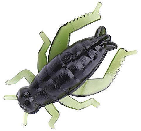 Lot de 50 Grillon en Plastique, Appâts grillon Plastique Leurre Artificiel Insectes Appâts Souples Gel silice Cricket Matériel pêche Portable pour Pêche Nuit, Plein air
