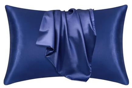 Fundas de almohadas funda de almohada 100% seda cubierta de almohada de seda del cabello de satén sedoso estuche de almohada de almohada cómoda decoración del hogar de seda (color: 2, tamaño: