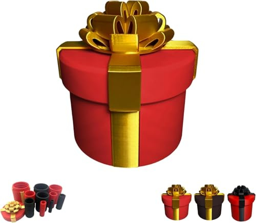Nervige Geschenkbox mit Schrauben – Wiederverwendbare Geldrätselbox für Bargeldgeschenke – Lustiges Scherzgeschenk für Geburtstag, Weihnachten, Abschlussfeier, Partyspiele (C, 12CM)