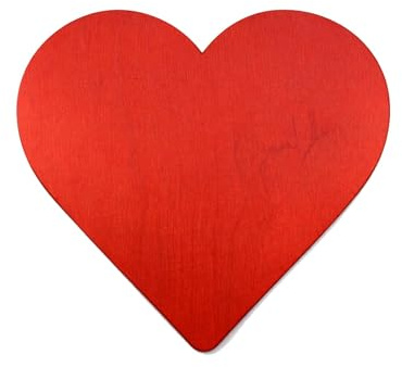 Holz Herz Rot 33x30cm Wanddeko Deko Herzschild Groß Maiherz Fertig Maibaum Herz Geschenk Hochzeit Valentinstag Geburtstag Basteln DIY Holzdeko Türdeko Innen Außen